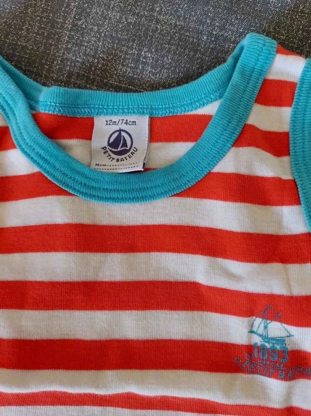 Combi short mariniere 12mois Petit Bateau – photo 4